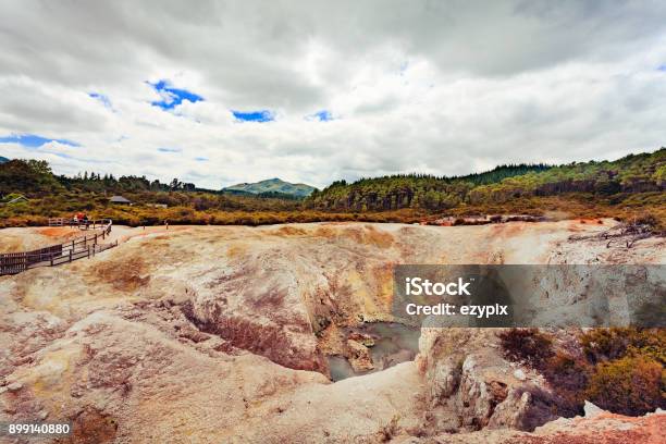 Sulphur Cave Waiotapu Park Stock Photo - Download Image Now - Beauty In Nature, Cave, Day