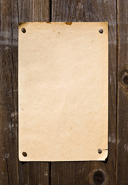 istock Old Style Retro Paper On Wooden Wall 89914312