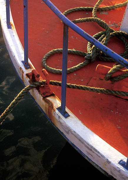 istock Portuguese Boat Tied Up 89914691
