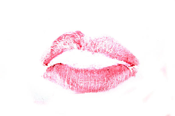istock Lipstick Lip Print on White Paper Close Up 899148978
