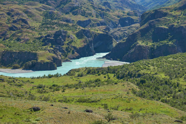 Rivers meet in Patagonia