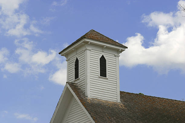 istock Steeple on Country Church 89915352