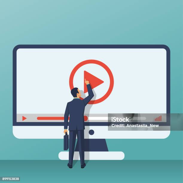 Video Tutorial Concept Stock Illustration - Download Image Now - Movie, Protest, Learning