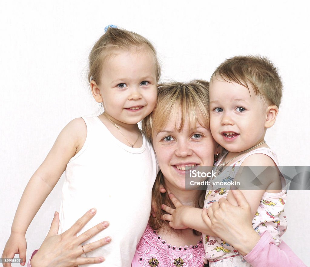 Mutter, Sohn und Tochter - Lizenzfrei Attraktive Frau Stock-Foto