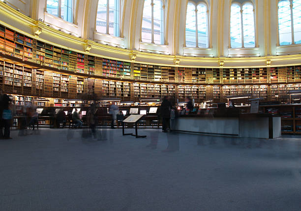 biblioteca - nobody uk indoors british culture imagens e fotografias de stock