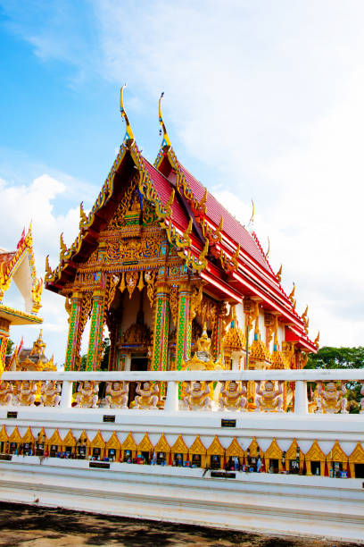 istock Beautiful Wat Thai golden temple, Photharam Ratchaburi Thailand 899169406