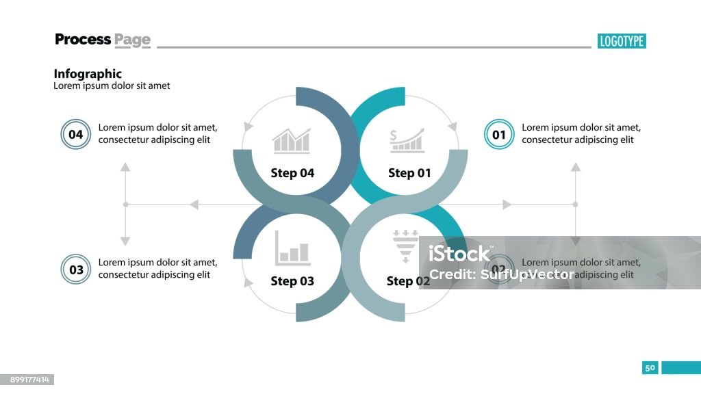 Four Step Process Chart Stock Illustration - Download Image Now ...