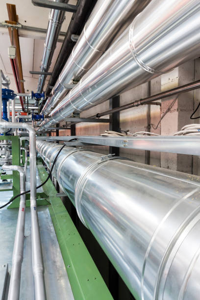 istock air ducts in a industry 899180398