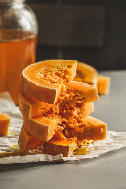 istock delicious and fragrant pumpkin slices with honey 899180696