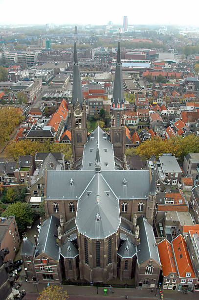 istock Aerial view of Delft, Netherlands 89918250