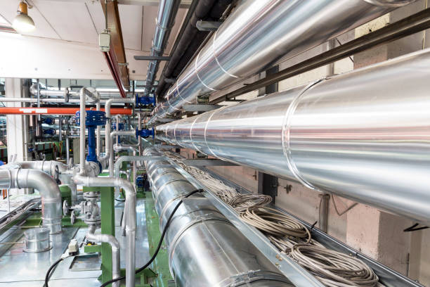 istock air ducts in a industry 899183080