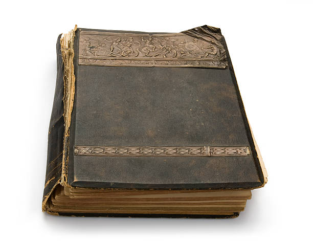 istock The old book with an engraving, isolated on white background 89918371
