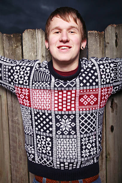 Teen with an Ugly Sweater