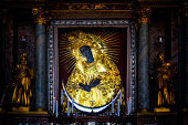 Holy icon of Mother of God Ostrobramska in Vilnius, Lithuania