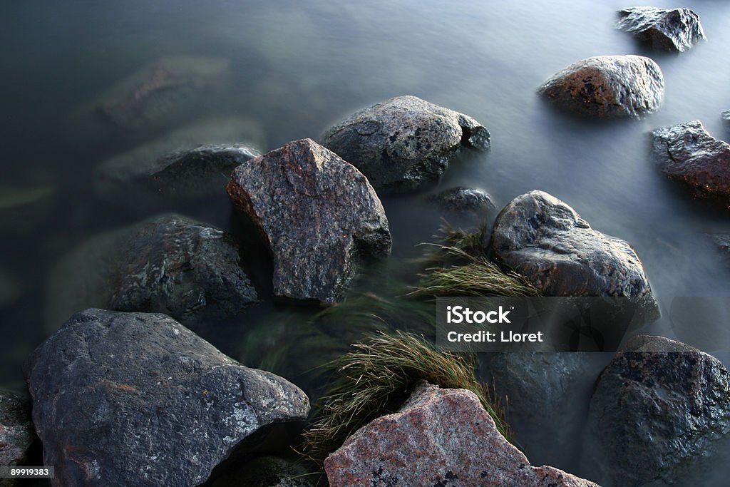 Tranquila costa pedras - Foto de stock de Mar Báltico royalty-free