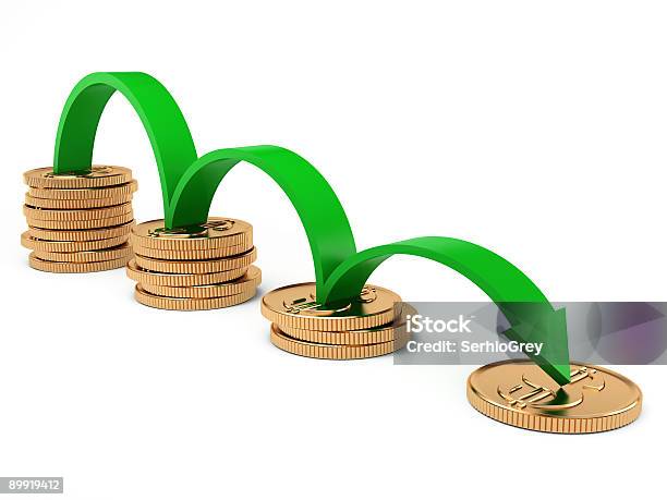 Diagram Of Crisis Stock Photo - Download Image Now - Arrow Symbol, Bankruptcy, Business