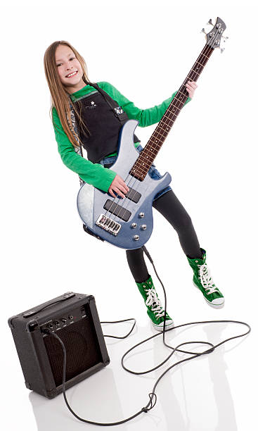 istock Bass player girl 89919778