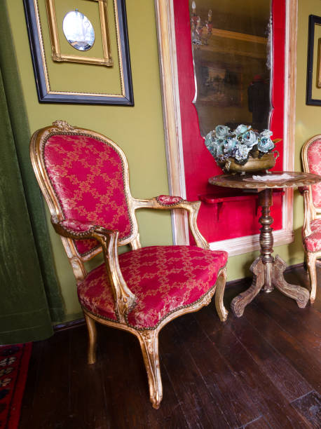 istock Antique chair, table and mirror 899198380