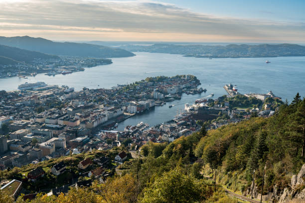istock Panorama of Bergen from Floyen mountain 899198948