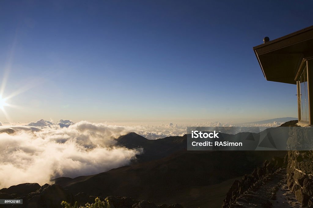 썬라이즈 (Haleakala - 로열티 프리 0명 스톡 사진