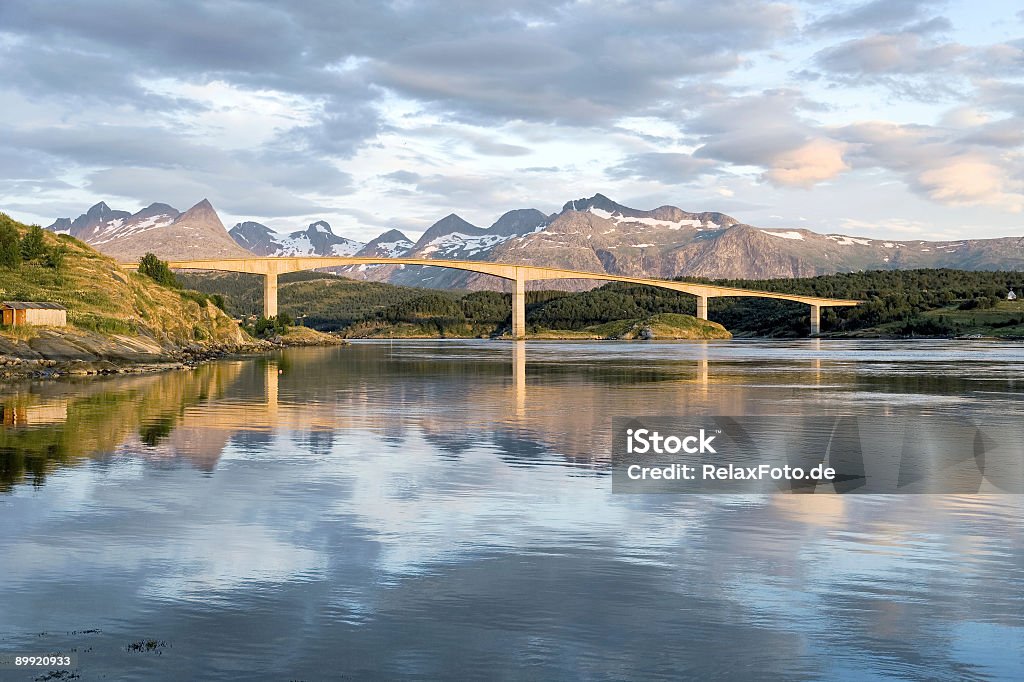 Saltstraumen bridge en Norvège - Photo de Pont libre de droits