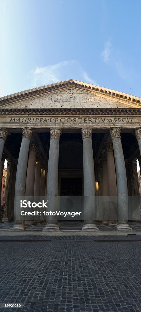 Façade du Panthéon, Rome - Photo de Antique libre de droits