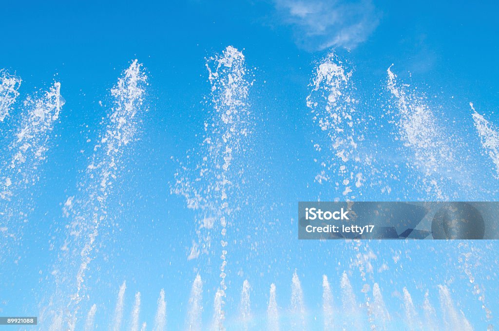 fountain abstract fountain against blue sky Abstract Stock Photo