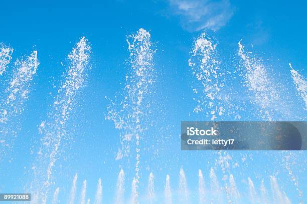 Fountain Stock Photo - Download Image Now - Abstract, Backgrounds, Blue