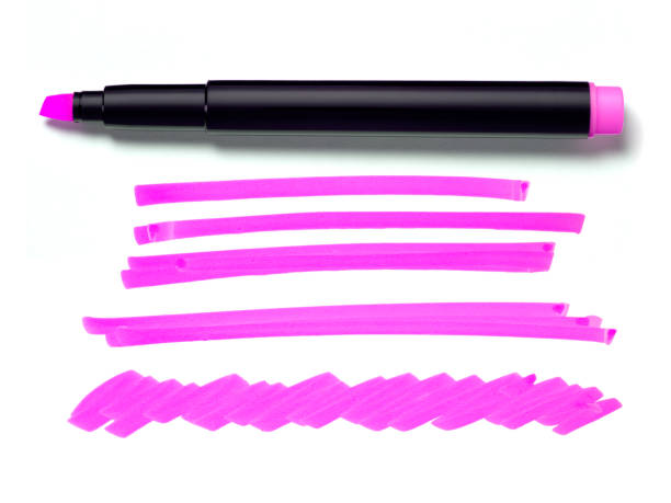 istock Pink Highlighter Pen and Doodles 899211410