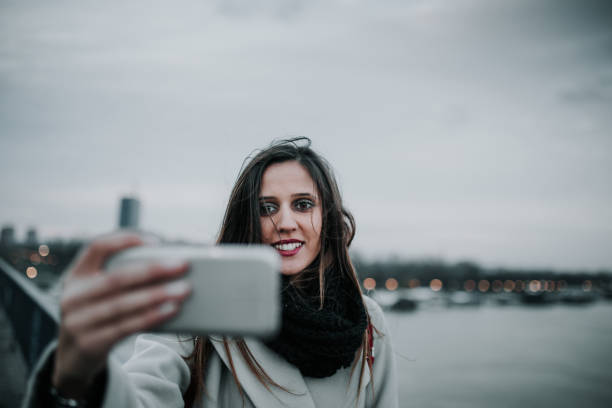 istock Cute girl taking a selfie 899222614