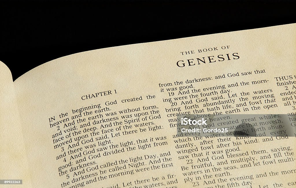 В начале - Стоковые фото Библия роялти-фри