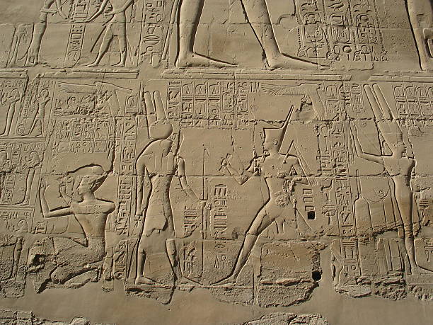Egyptian Hieroglyphics II  tonatiuh stock pictures, royalty-free photos & images