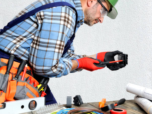 istock Electrician at work in safety on a residential electrical system. 899230776
