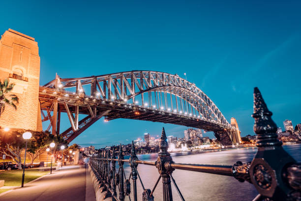 istock Sydney Harbor bridge at dusk in summer 899231108