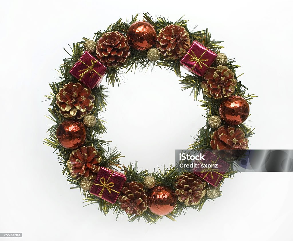 Coroa de Natal - Royalty-free Bola de Árvore de Natal Foto de stock