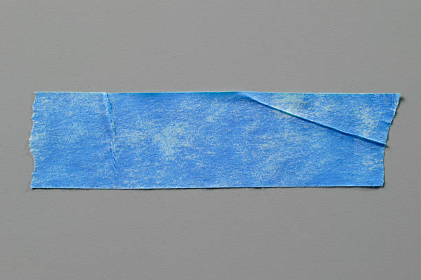 istock Masking Tape on Grey Background with Real Shadow 899234386