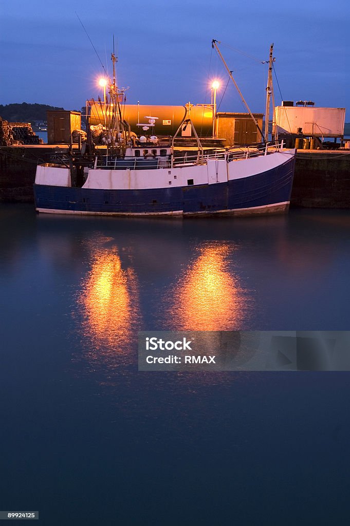 Cornish Fishing boat  Color Image Stock Photo