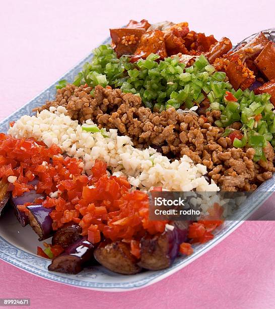 Chinesisches Essenserie Gebratenes Schweinefleisch Fetzen Mit Chili Und Chilisauce Und Grünem Pfeffer Stockfoto und mehr Bilder von Ausbackteig