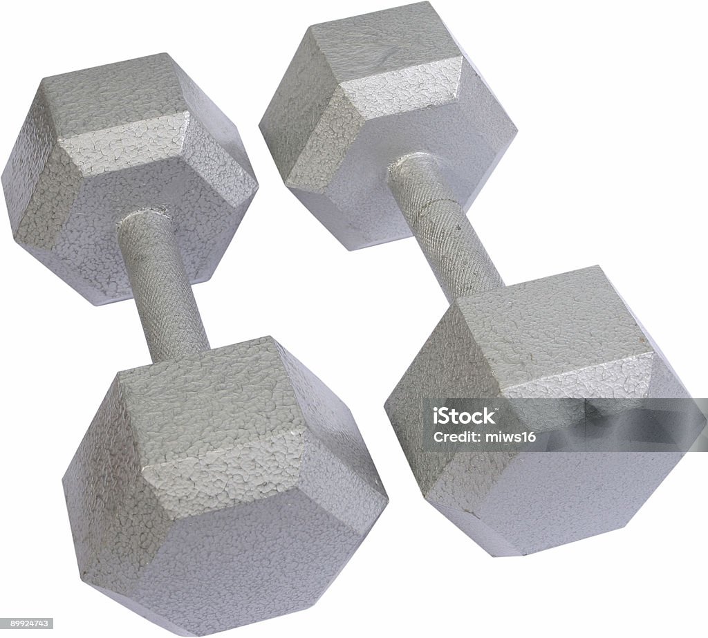 Isolated Free Weights  Anaerobic Exercise Stock Photo