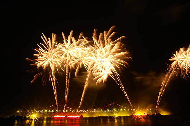 istock Fireworks at Gwangalli Bridge, Busan, South Korea. 89924930