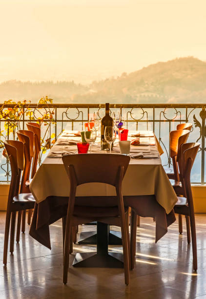 istock Served table in an italian restaurant 899251670
