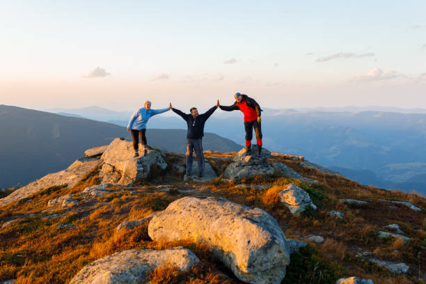 istock Friends enjoy hiking 899254678