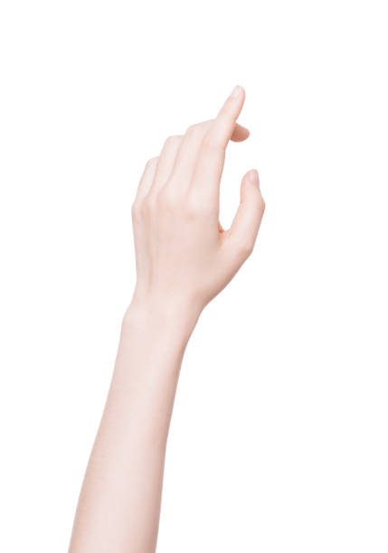istock Female hand isolated on white background 899254866