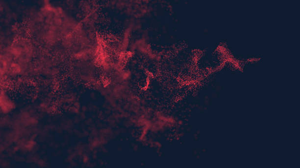 Abstract particle background Abstract background of little red particles chaos photos stock pictures, royalty-free photos & images