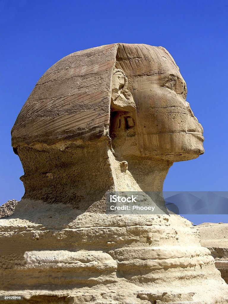 Busto de la Esfinge - Foto stock royalty-free di Africa