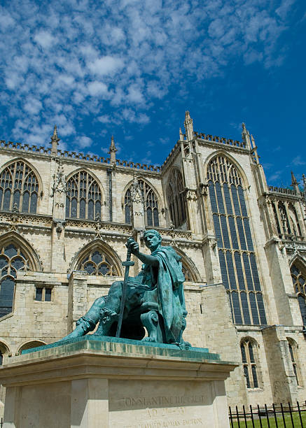 Constantine The Great  statue of emperor constantine york minster stock pictures, royalty-free photos & images