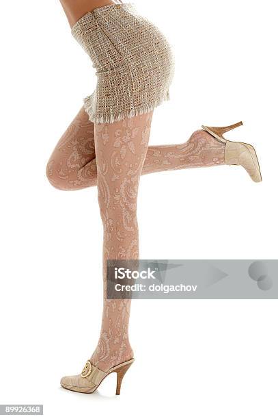 Legs And Back Of Lady In Sacking Skirt Stock Photo - Download Image Now - Adult, Beautiful People, Beautiful Woman