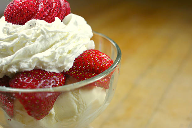 istock Fresh Strawberry Sundae with Whipped Cream 89926576