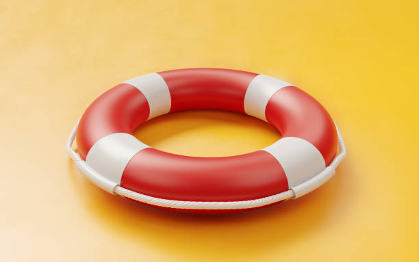 istock Life Buoy On Yellow Background 899266584