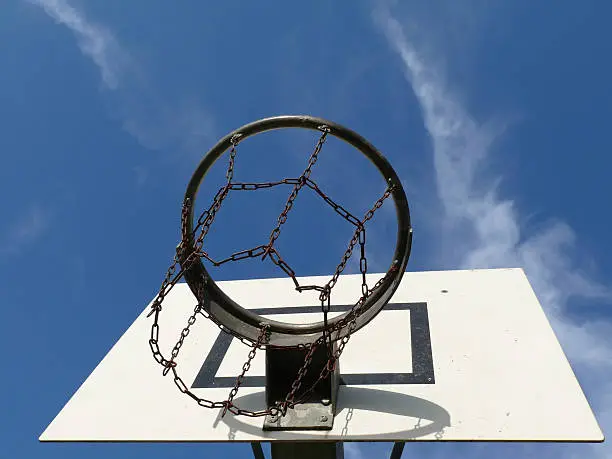 Photo of basketball hoop